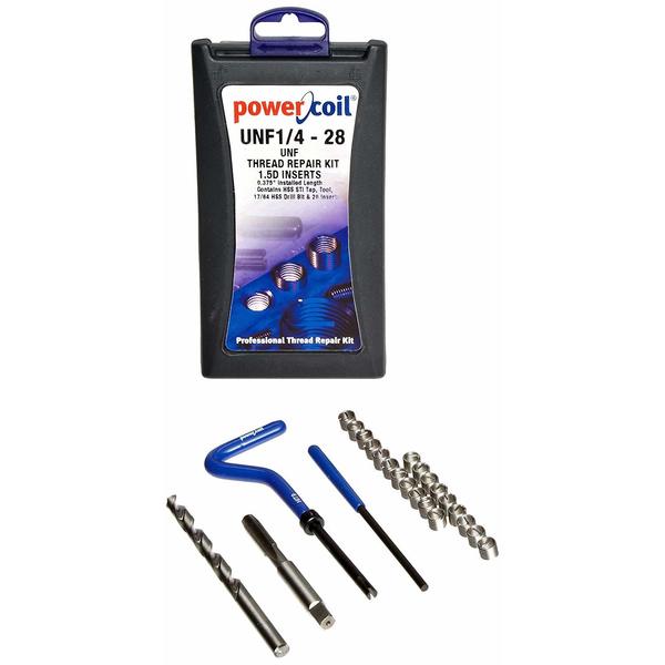 Crossroad Distributor Source Helical Insert Repair Kit, Helical Inserts, 1/4"-28, Steel 3534-1/4K